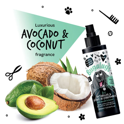 Bugalugs Tangle Tame Detangling & Conditioning Spray 200ml (Avocado & Coconut)