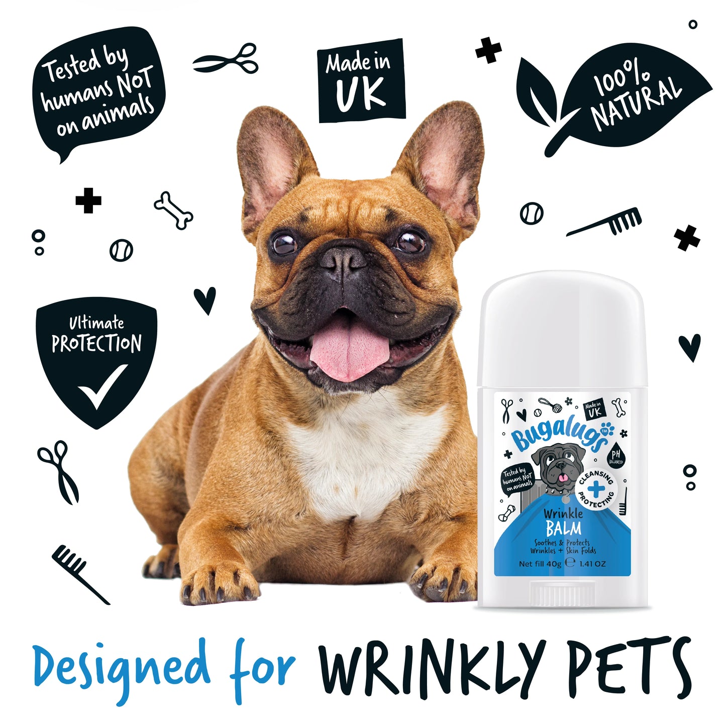 Bugalugs Wrinkle Balm Stick 40g