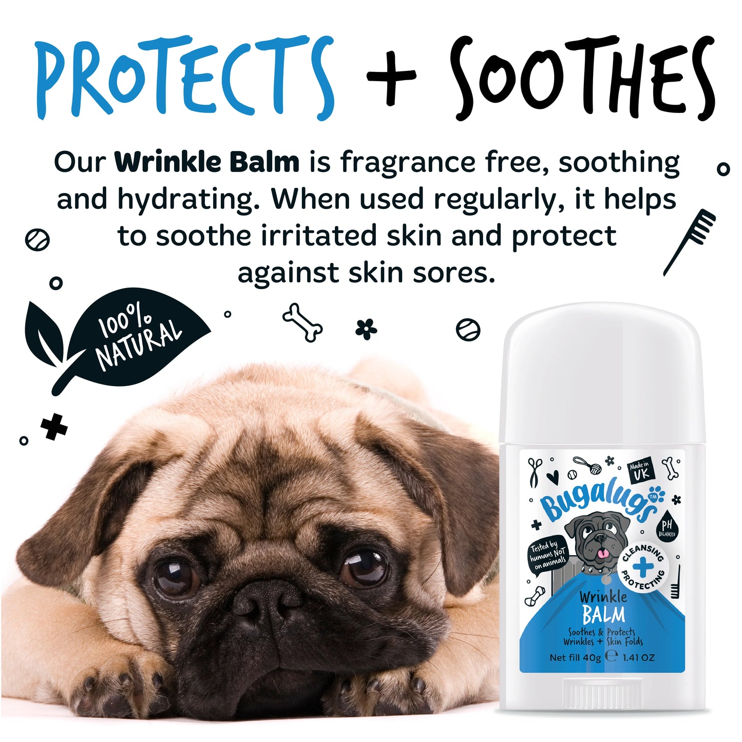 Bugalugs Wrinkle Balm Stick 40g