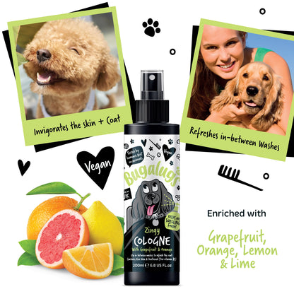 Bugalugs Zingy Dog Cologne (Grapefruit & Orange) 200ml