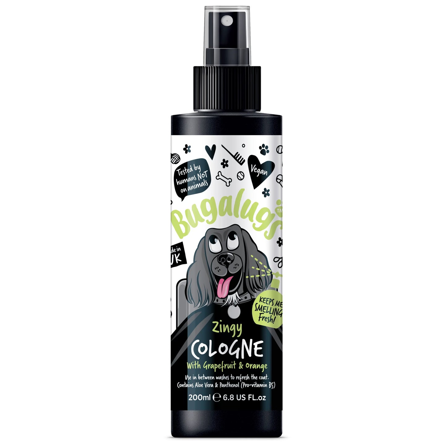 Bugalugs Zingy Dog Cologne (Grapefruit & Orange) 200ml