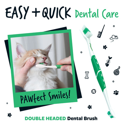 Bugalugs Double Ended Pet Toothbrush For Dogs & Cats