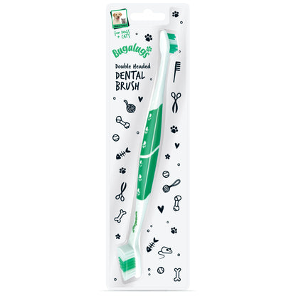 Bugalugs Double Ended Pet Toothbrush For Dogs & Cats