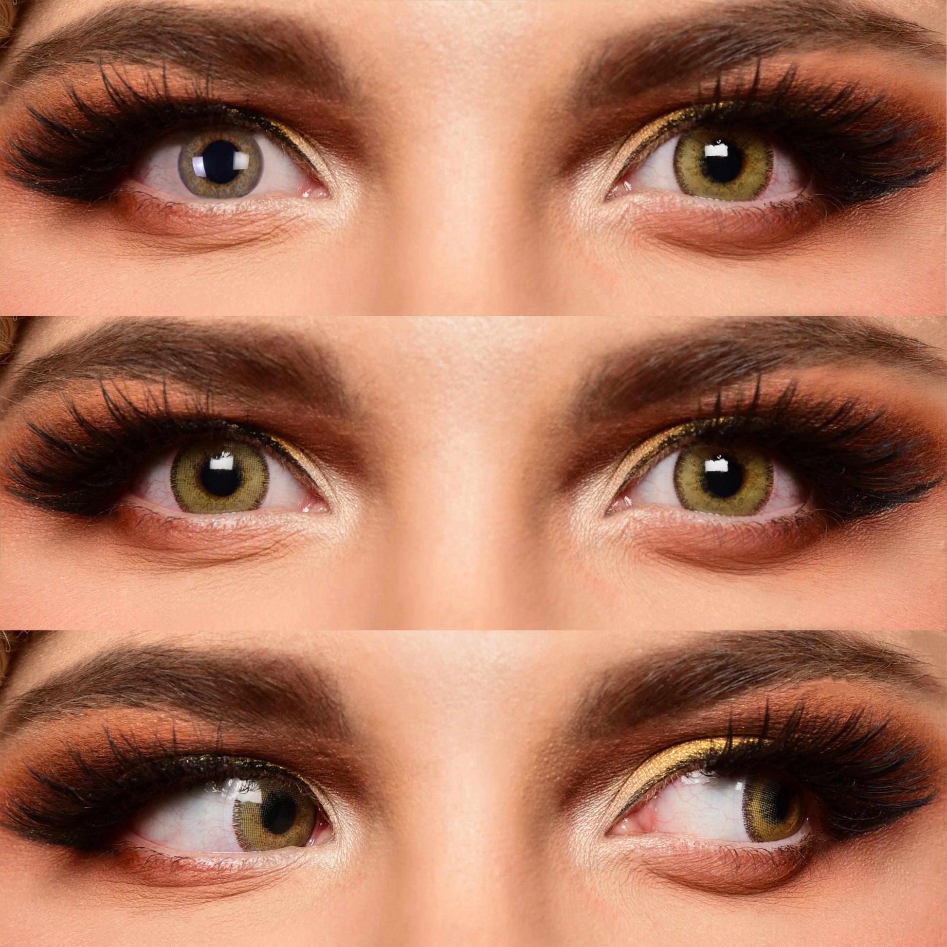 Brown colored contact lenses, coloured contact lenses, color contacts, circle lens.