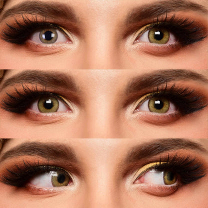 Brown colored contact lenses, coloured contact lenses, color contacts, circle lens.