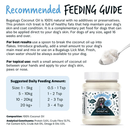 Bugalugs 100% Natural Coconut Oil 340g