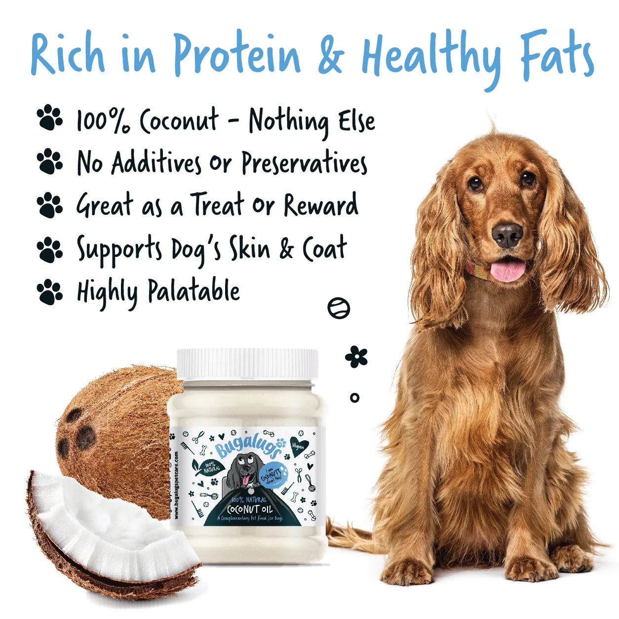 Bugalugs 100% Natural Coconut Oil 340g