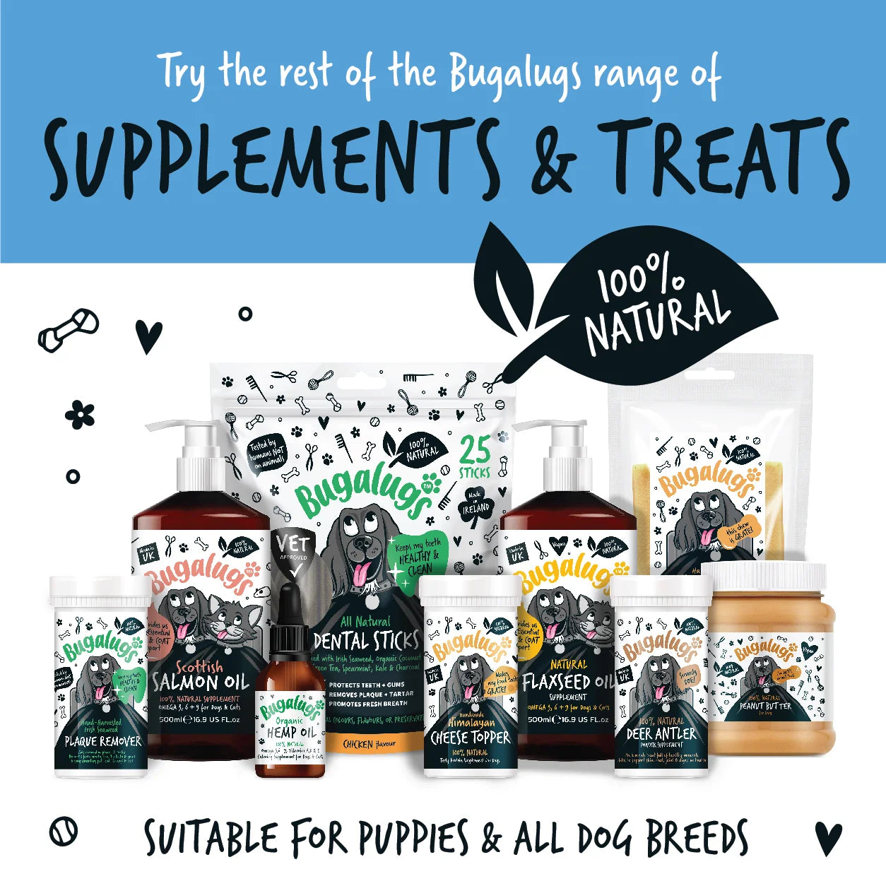 Bugalugs 100% Natural Coconut Oil 340g