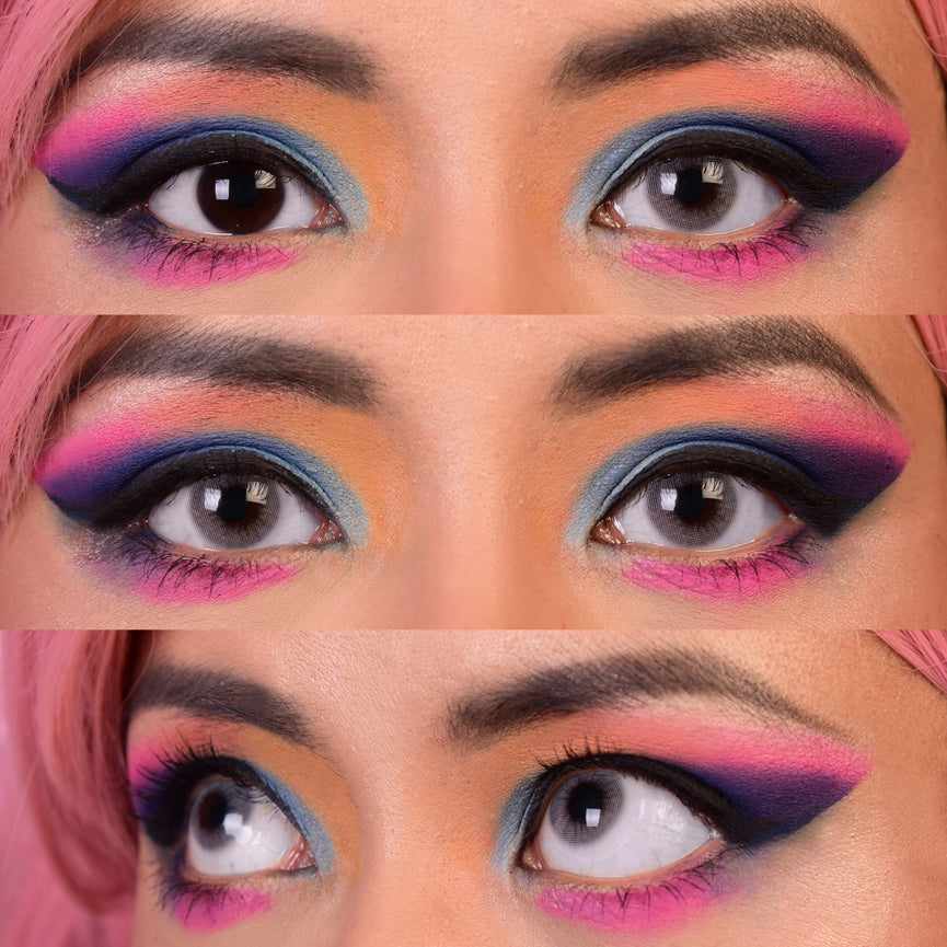 White colored contact lenses, coloured contact lenses, color contacts, circle lens.