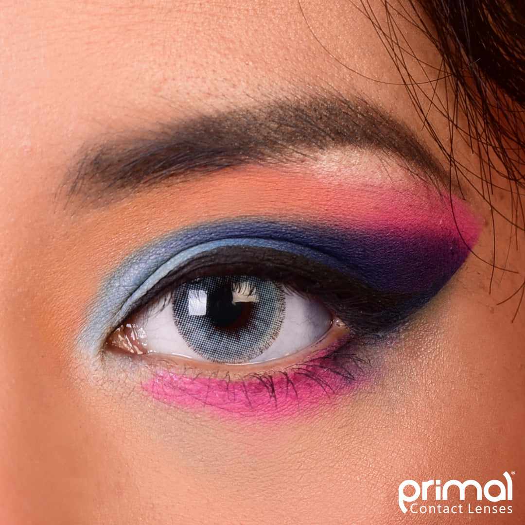 Grey Blue colored contact lenses, coloured contact lenses, color contacts, circle lens.