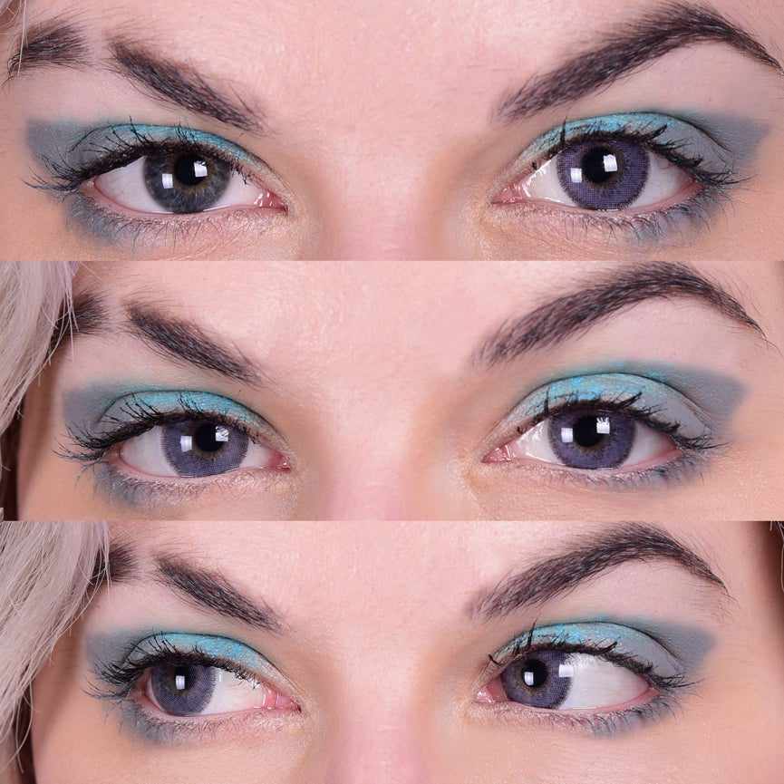 Purple colored contact lenses, coloured contact lenses, color contacts, circle lens.