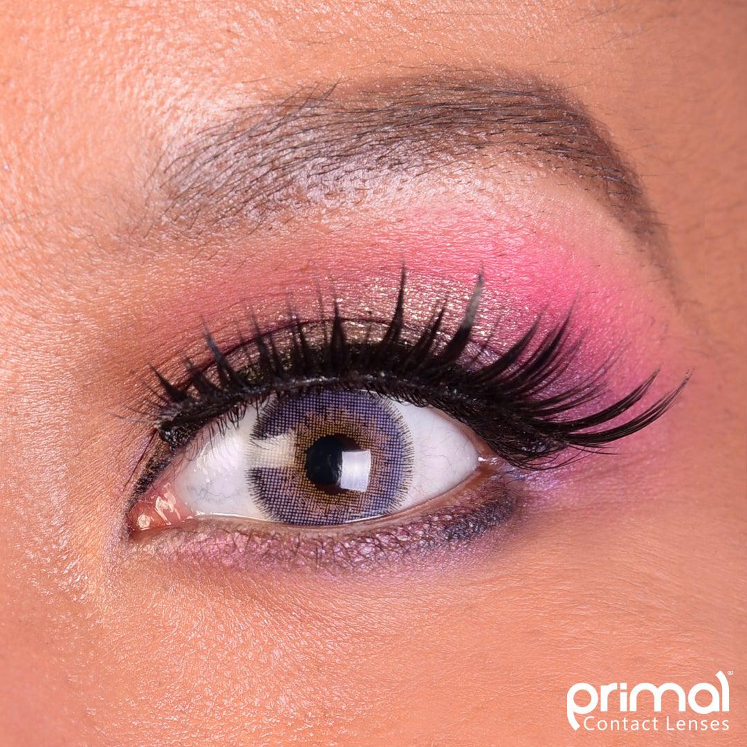 Purple colored contact lenses, coloured contact lenses, color contacts, circle lens.