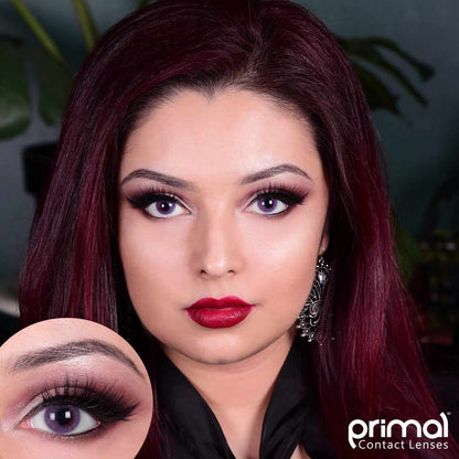 Purple colored contact lenses, coloured contact lenses, color contacts, circle lens.