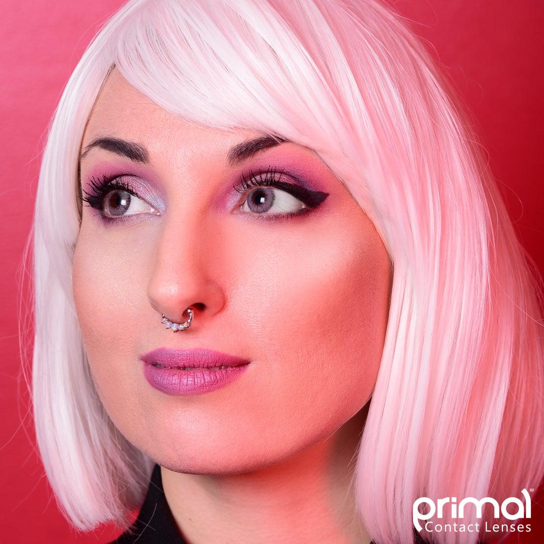 White colored contact lenses, coloured contact lenses, color contacts, circle lens.