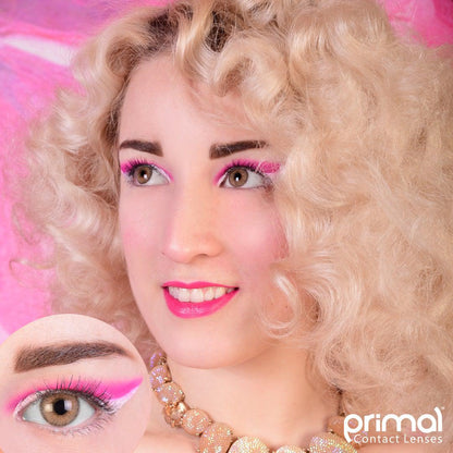 Brown colored contact lenses, coloured contact lenses, color contacts, circle lens.