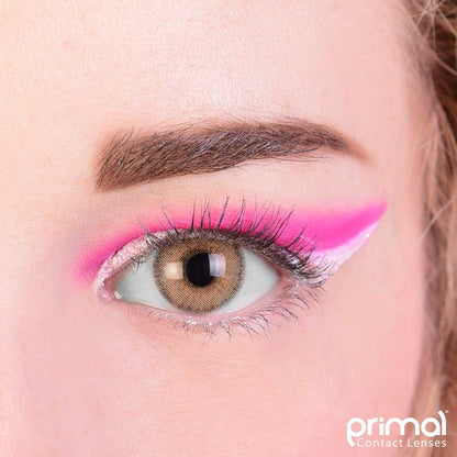 Brown colored contact lenses, coloured contact lenses, color contacts, circle lens.