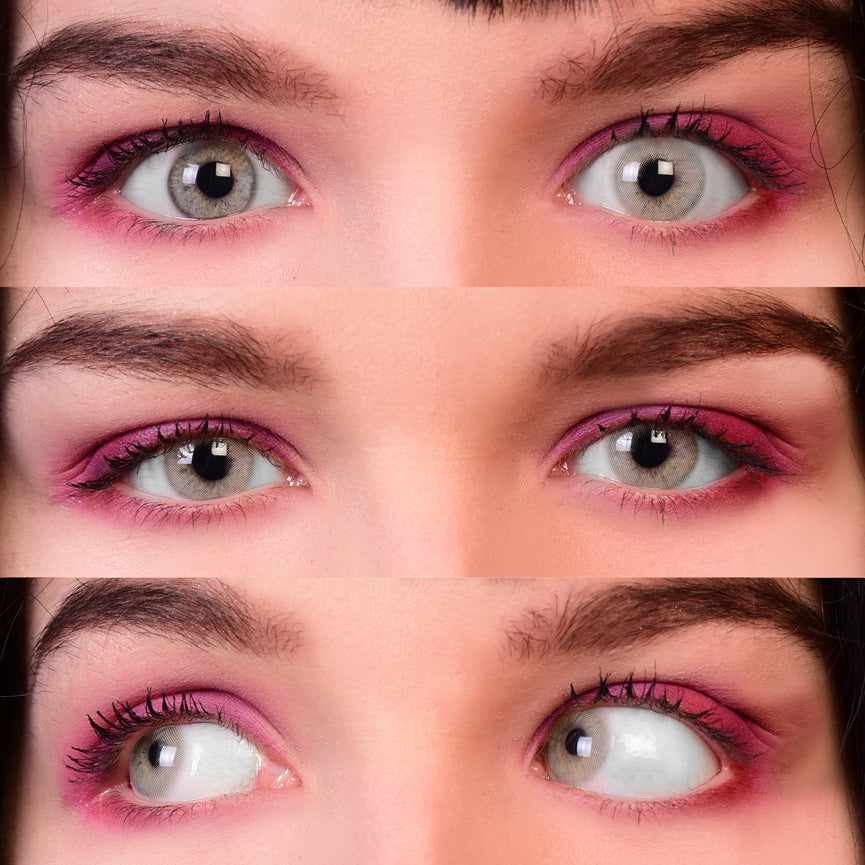 White colored contact lenses, coloured contact lenses, color contacts, circle lens.