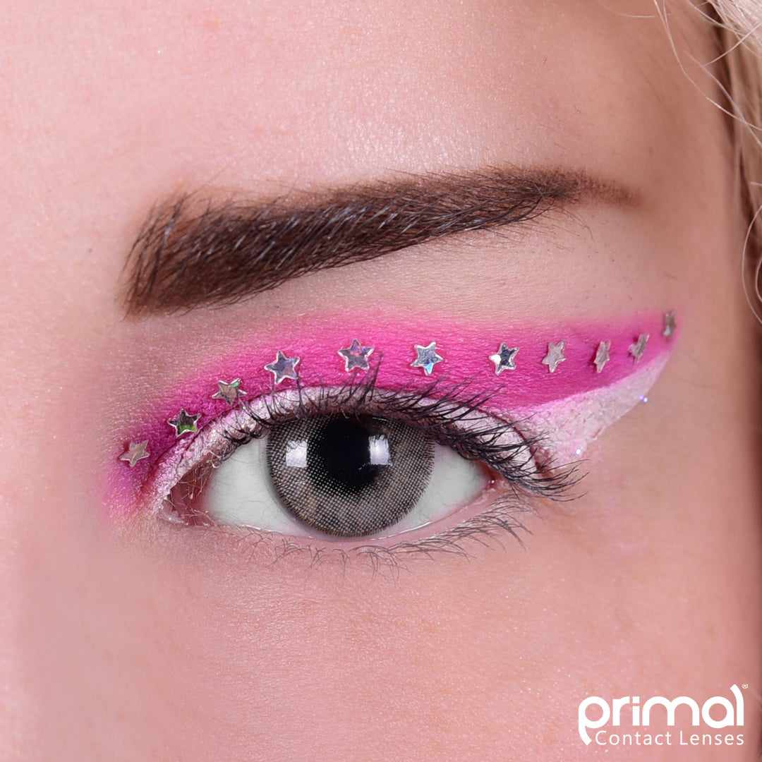 Grey colored contact lenses, coloured contact lenses, color contacts, circle lens.