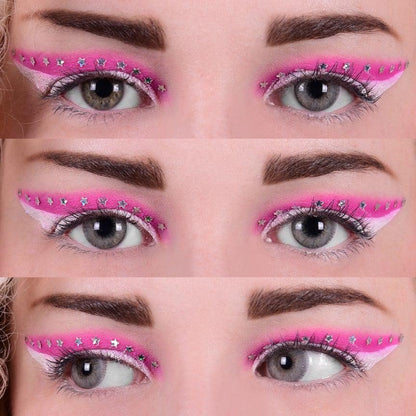 Grey colored contact lenses, coloured contact lenses, color contacts, circle lens.