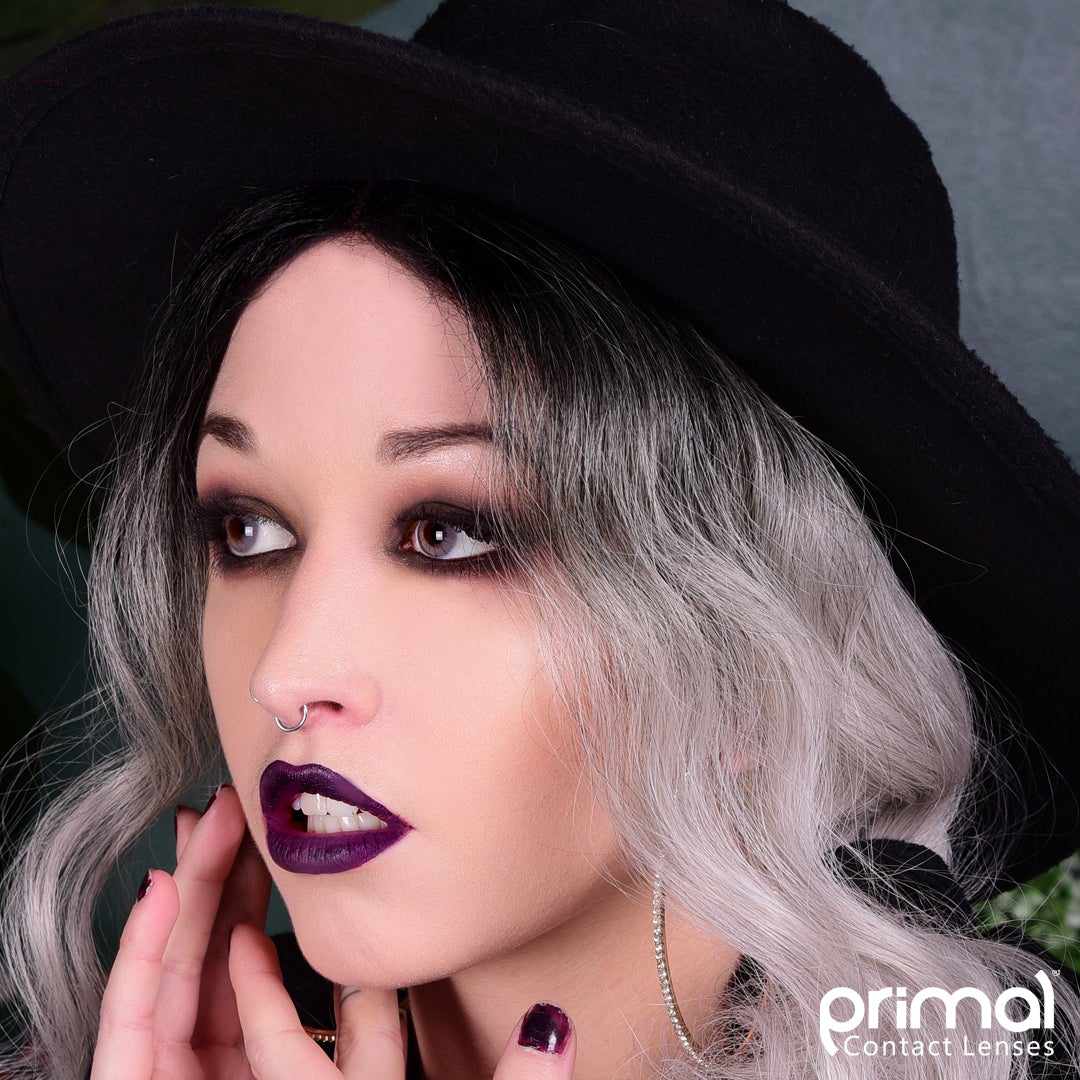 Grey colored contact lenses, coloured contact lenses, color contacts, circle lens.