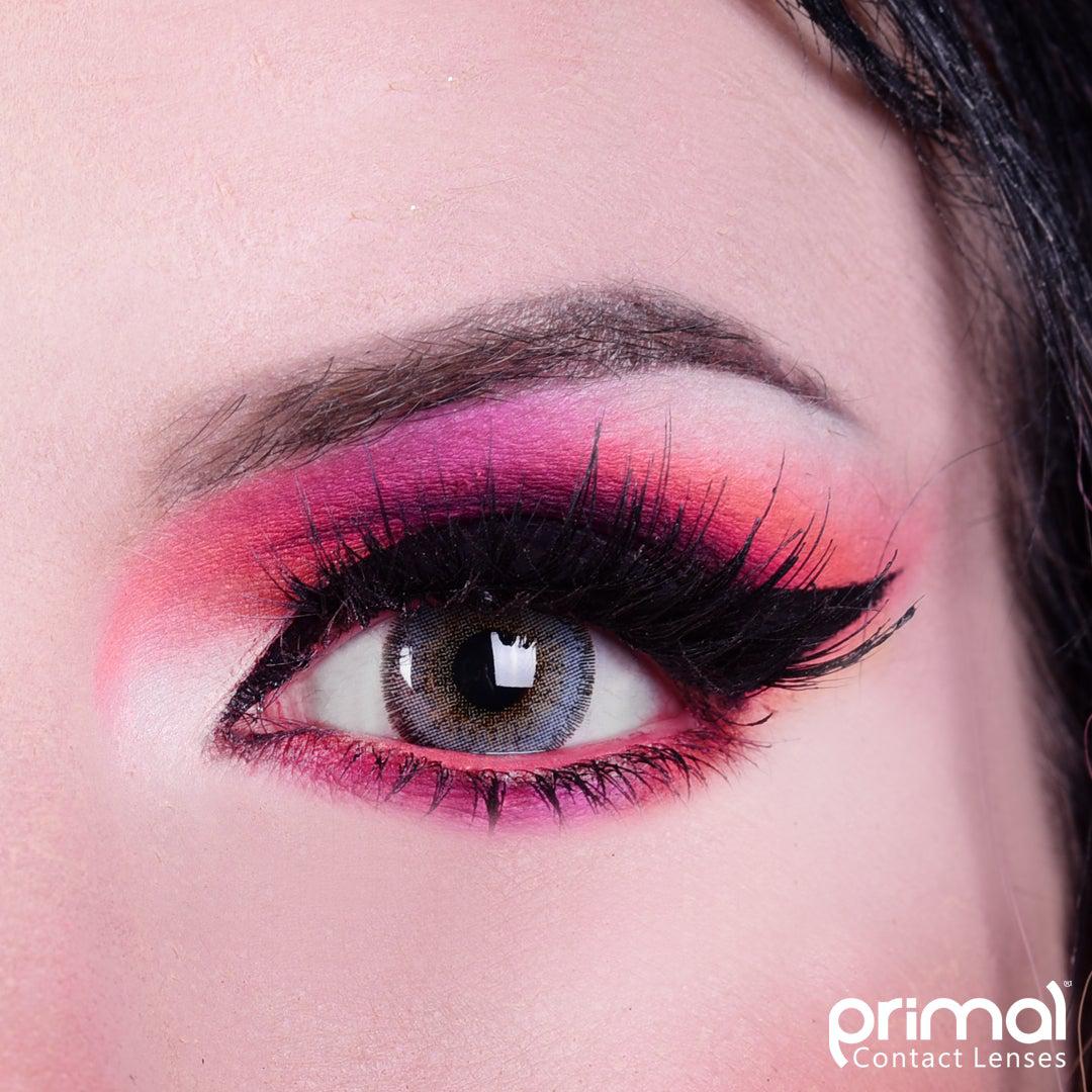 Blue White colored contact lenses, coloured contact lenses, color contacts, circle lens.