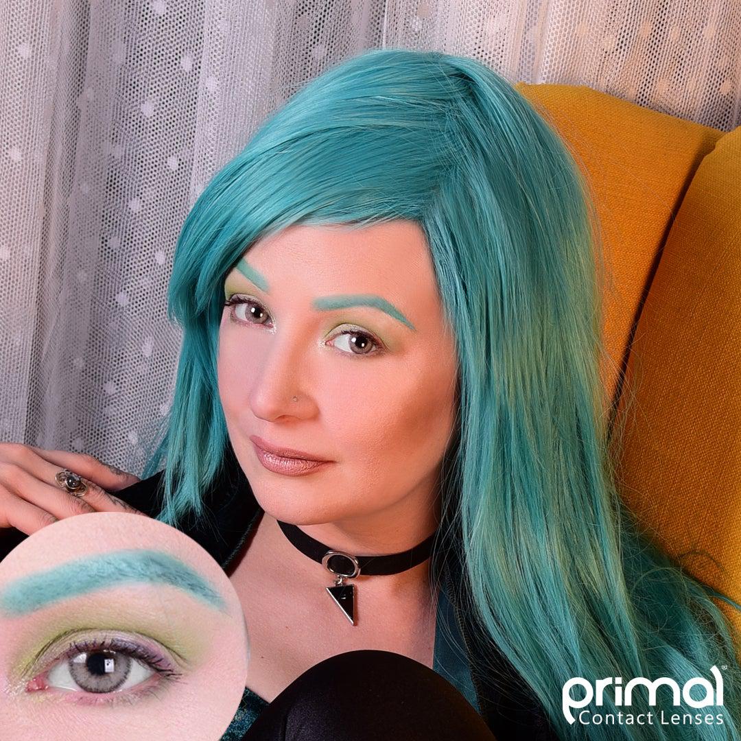 Grey colored contact lenses, coloured contact lenses, color contacts, circle lens.