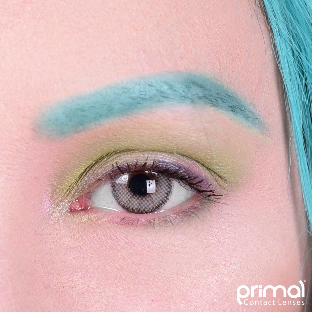 Grey colored contact lenses, coloured contact lenses, color contacts, circle lens.