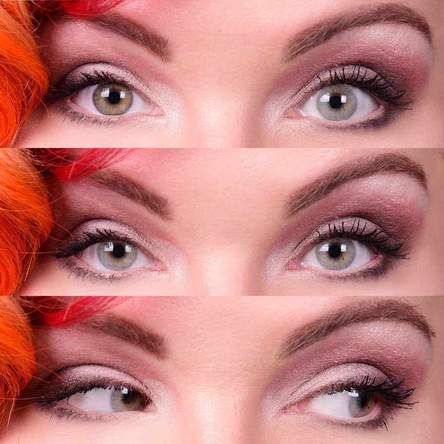 Grey colored contact lenses, coloured contact lenses, color contacts, circle lens.