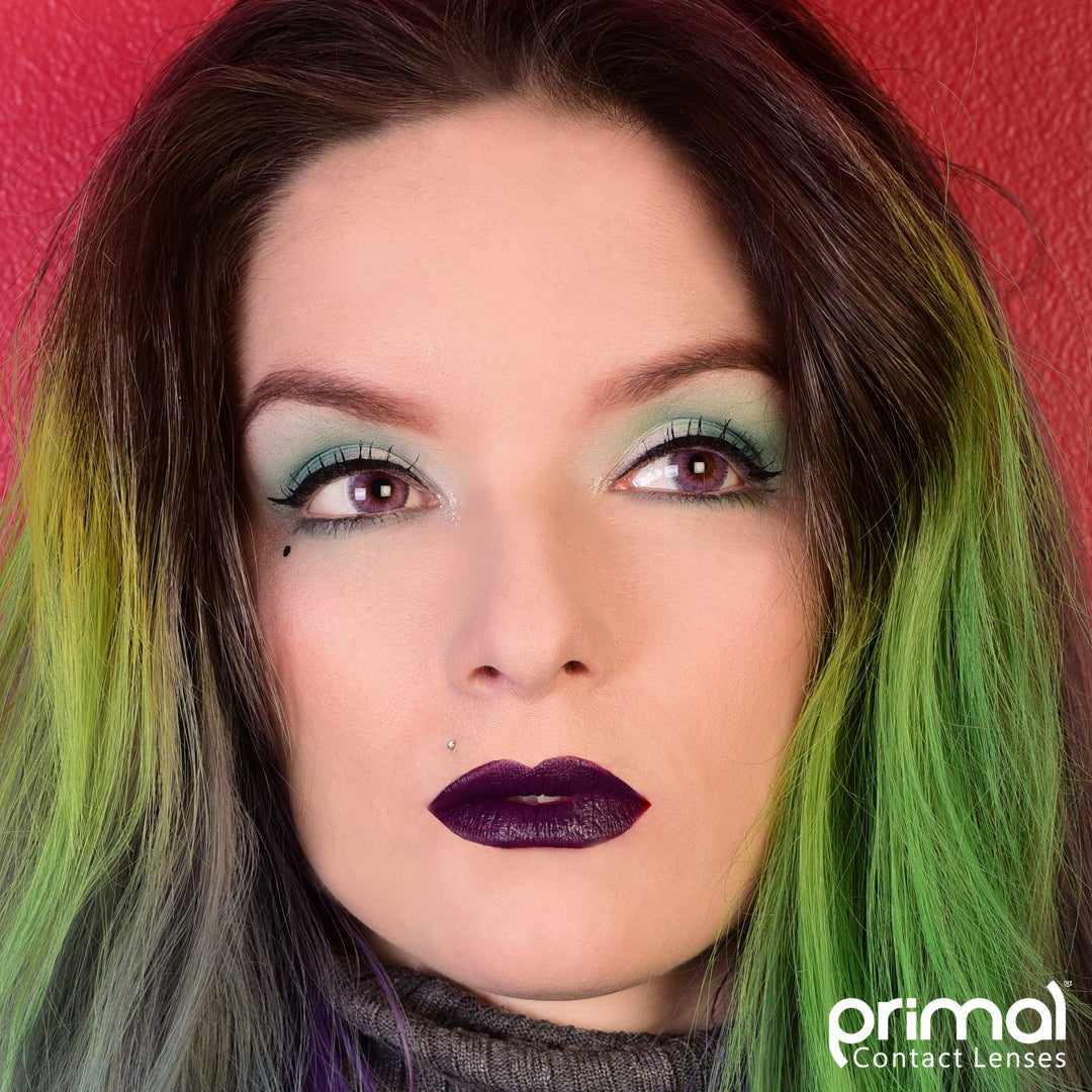 Purple colored contact lenses, coloured contact lenses, color contacts, circle lens.