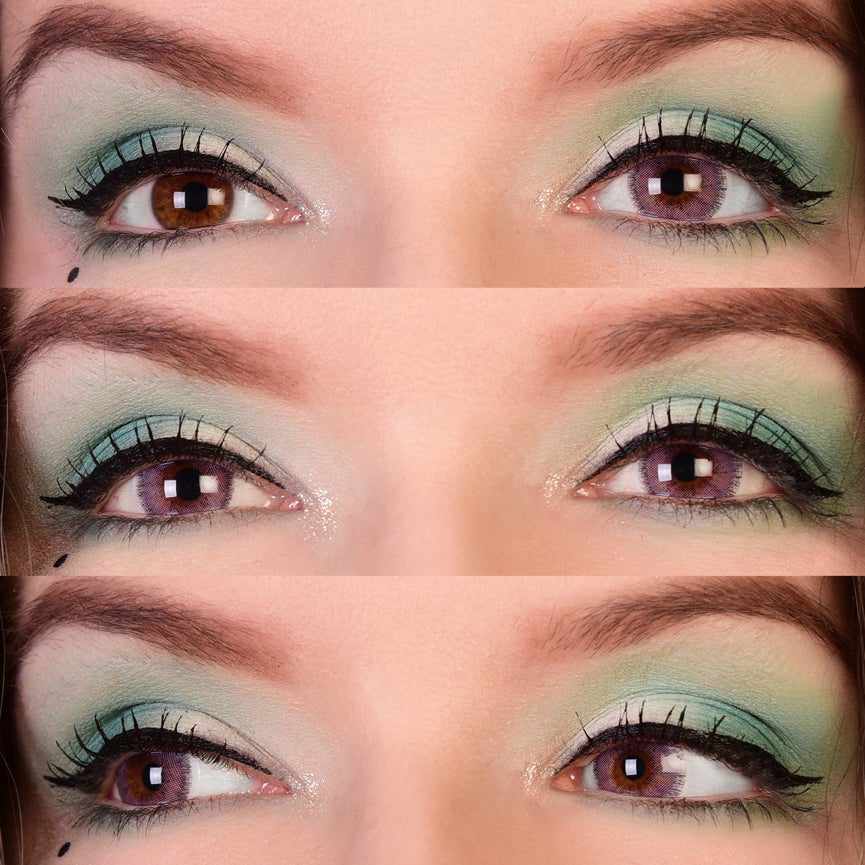Purple colored contact lenses, coloured contact lenses, color contacts, circle lens.