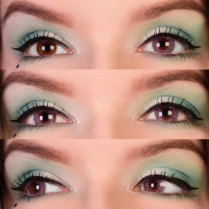 Purple colored contact lenses, coloured contact lenses, color contacts, circle lens.
