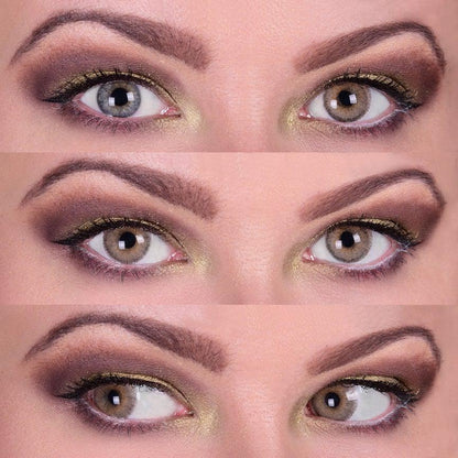 Brown colored contact lenses, coloured contact lenses, color contacts, circle lens.