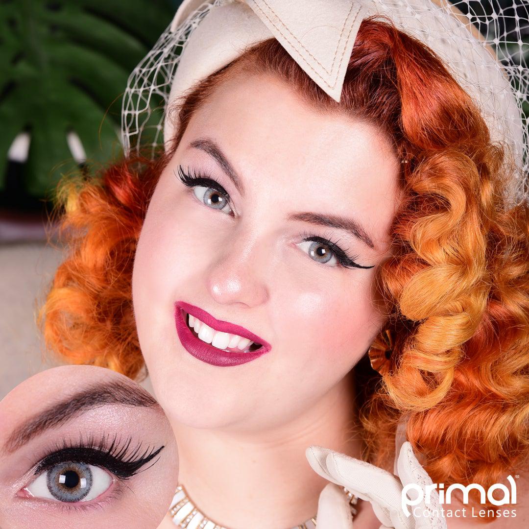 Blue White colored contact lenses, coloured contact lenses, color contacts, circle lens.