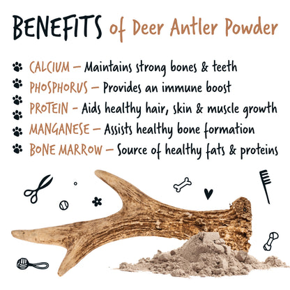 Bugalugs Deer Antler Powder 70g for Dogs