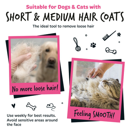 Bugalugs Pet Deshedding Comb for Dogs & Cats