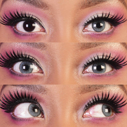 Grey Blue colored contact lenses, coloured contact lenses, color contacts, circle lens.