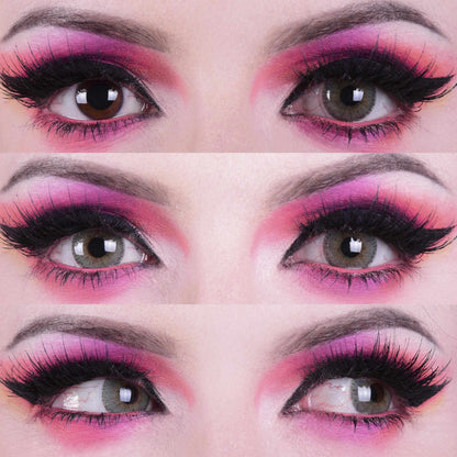 Green colored contact lenses, coloured contact lenses, color contacts, circle lens.