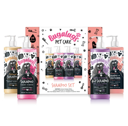 Bugalugs 500ml Shampoo Giftset (4 Pack)