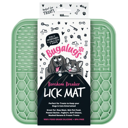 Bugalugs Lick Mat for Dogs & Cats (Green)