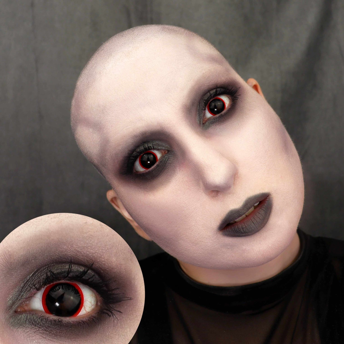PRIMAL® Rx Hellraiser I - Red & Black Prescription Colored contact Lenses