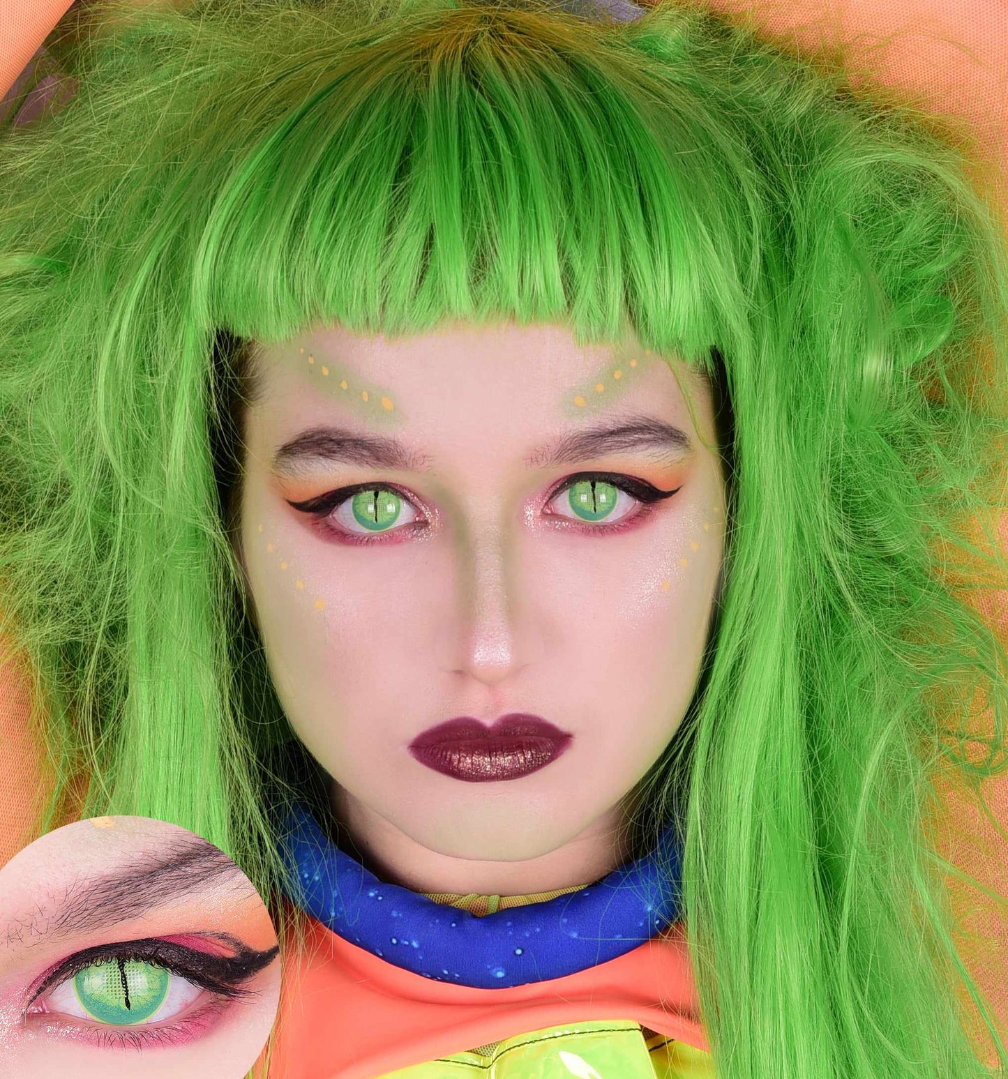 Green Reptile Contact Lenses, Green Snake Contact Lenses