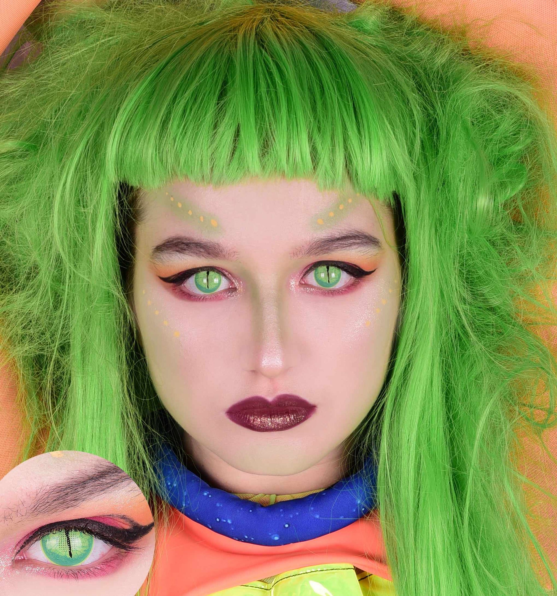 Green Reptile Contact Lenses, Green Snake Contact Lenses
