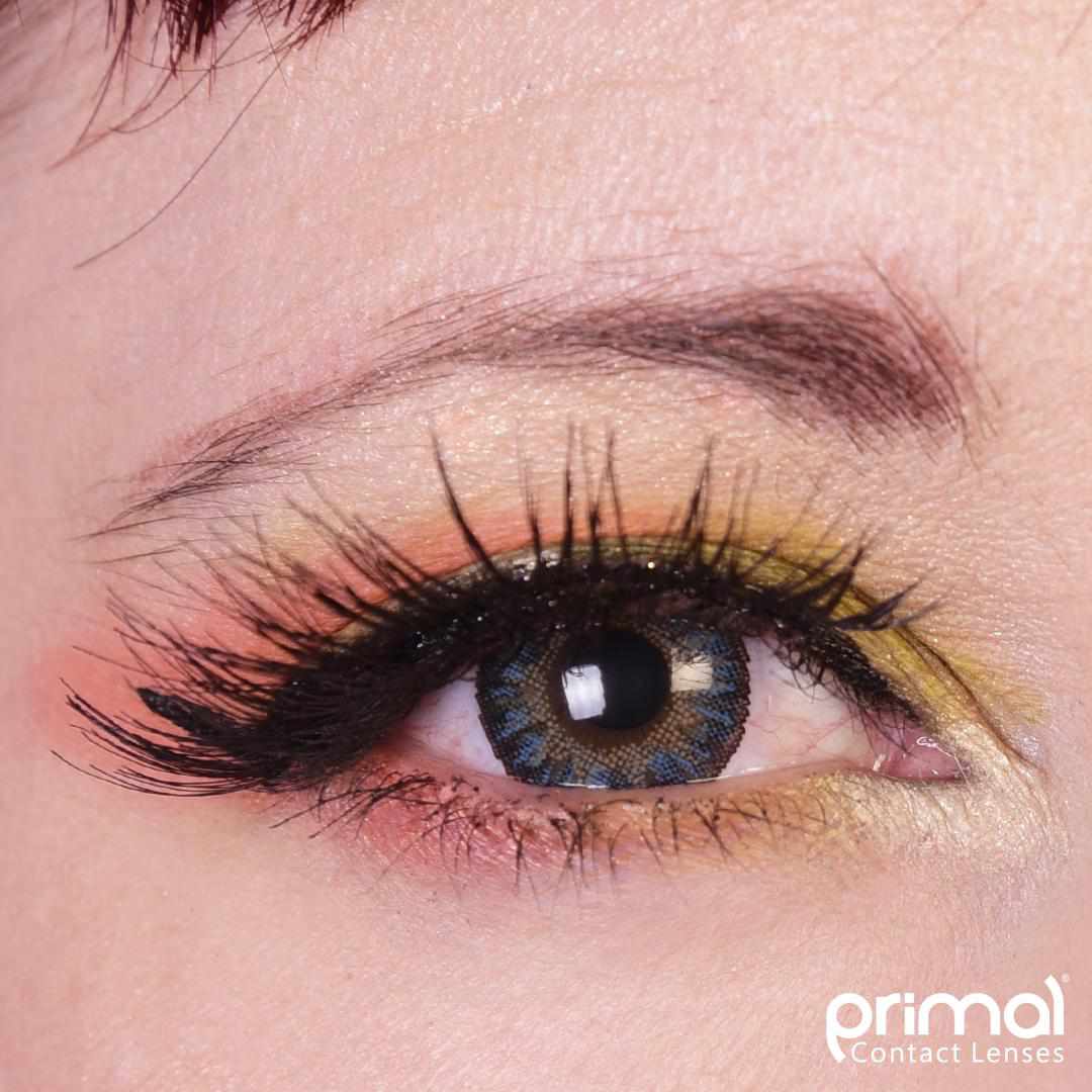 Blue colored contact lenses, coloured contact lenses, color contacts, circle lens.