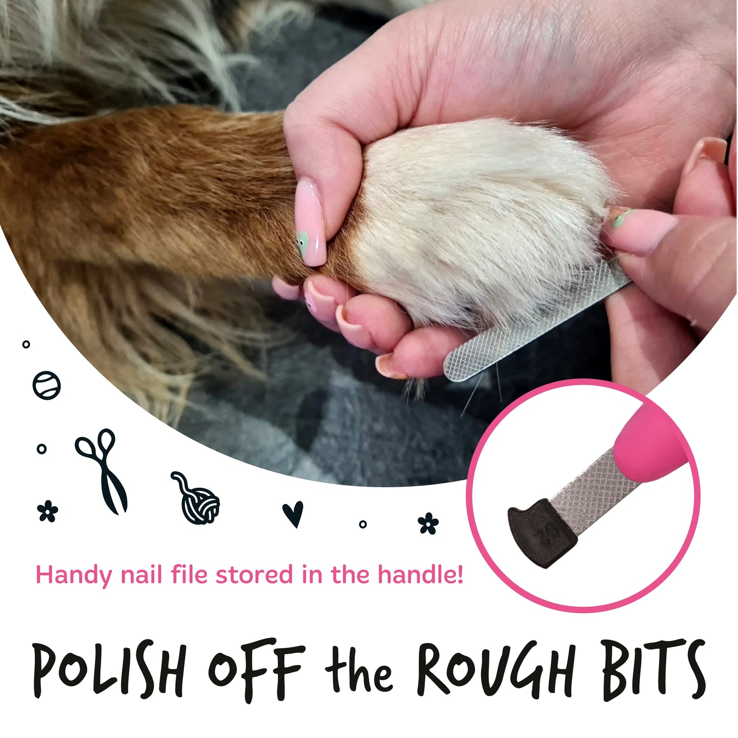 Bugalugs Pet Nail Clippers (small- medium) for Dogs & Cats
