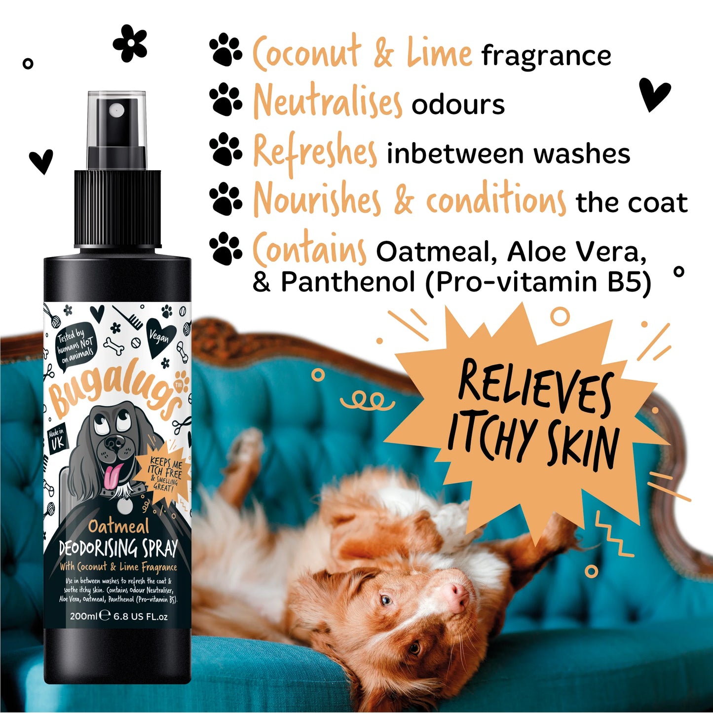 Bugalugs Oatmeal Deodorising Spray 200ml