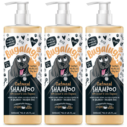 Bugalugs Oatmeal Dog Shampoo 500ml