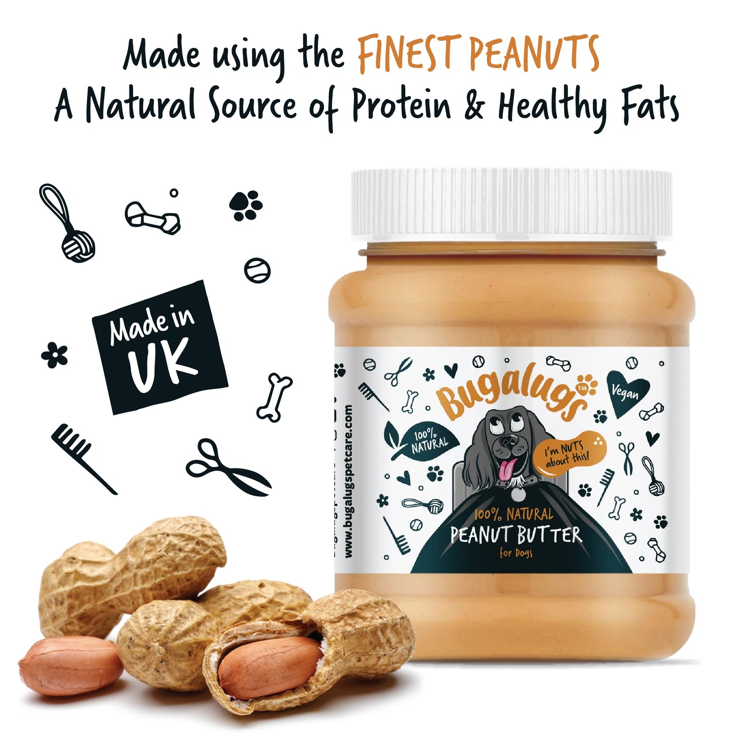Bugalugs 100% Natural Peanut Butter