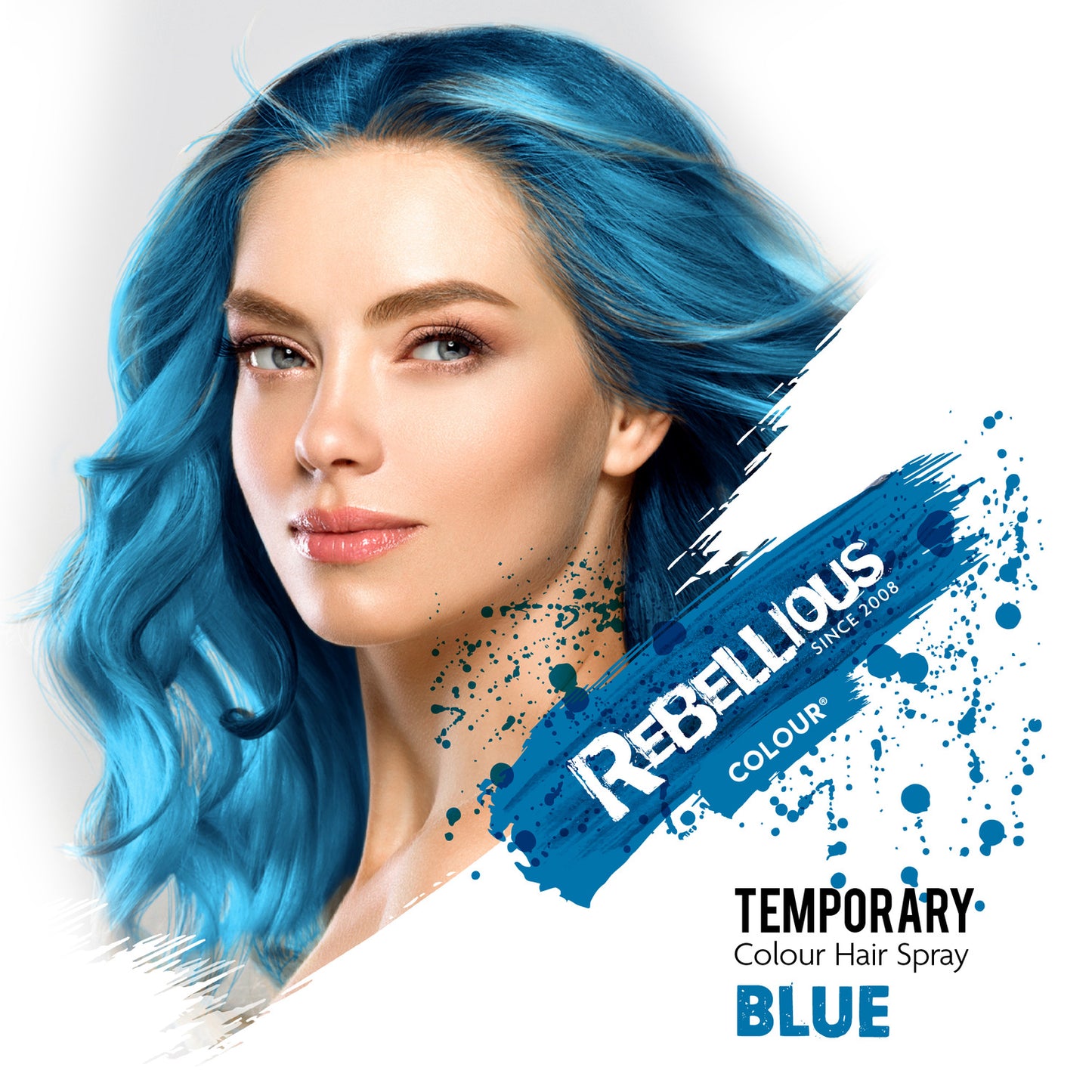 Rebellious Blue Color Washable Hair Spray 125ml
