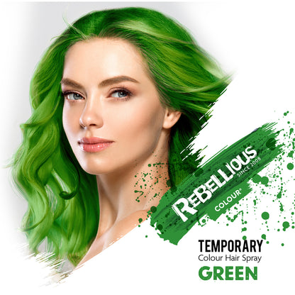 Rebellious Green Color Washable Hair Spray 125ml