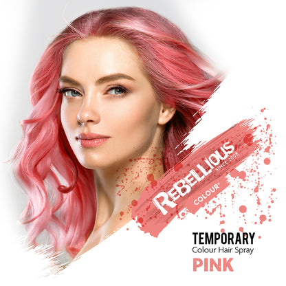 Rebellious Pink Color Washable Hair Spray 125ml